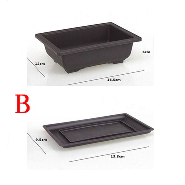 

succulent plants flower pot saucer tray planter home desk garden decor plastics