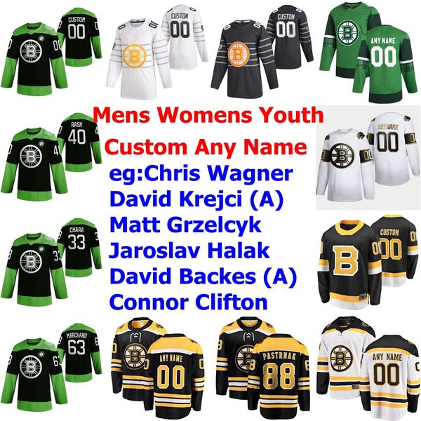 

2020 hockey fight ncov boston bruins jerseys chris wagner jersey david krejci matt grzelcyk jaroslav halak david backes custom stitched, Black;red