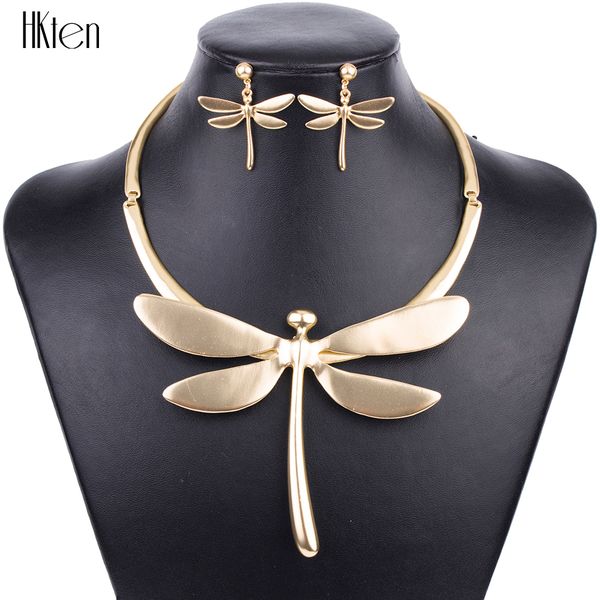 

ms1504250 choker necklace fashion dragonfly jewelry sets woman's necklace earring sets lead&nickle bridal jewelry, Silver