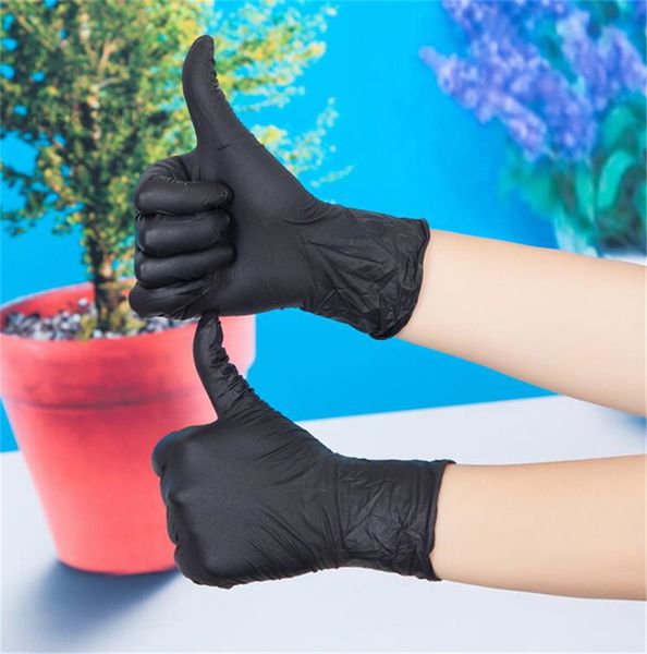 

household real cleaning set washing disposable mechanic black nitrile laboratory nail art static gloves 100pcs mar26 7o99 402c qa
