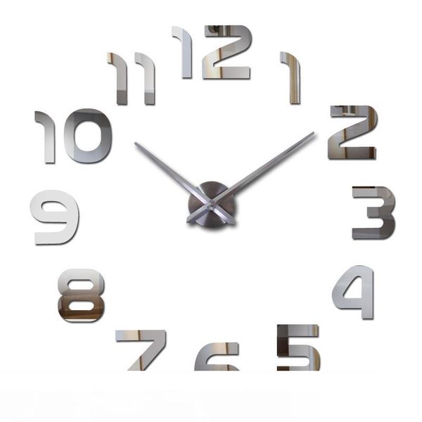 

новый дизайн часы часы настенные часы horloge 3d diy акриловые зеркальные наклейки украшения дома гостиная кварцевая игла diy часы