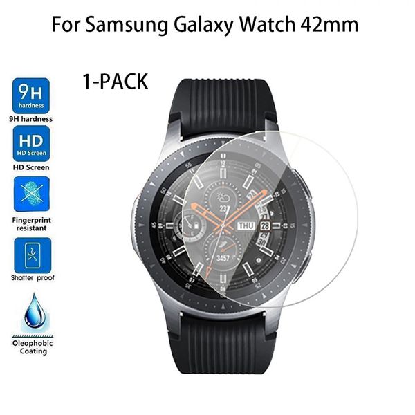 

1/2/4-pack tempered for samsung galaxy watch 42/46 mm glass screen protector protective