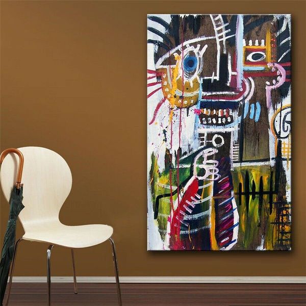 

jean michel basquiat graffiti art #158 home decor handpainted &hd print oil paintings on canvas wall art pictures 200309