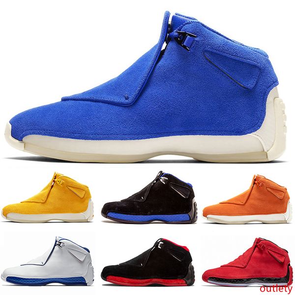 

18 18s xviii mens basketball shoes toro og asg black white red bred royal blue athletic sports sneakers trainers designer