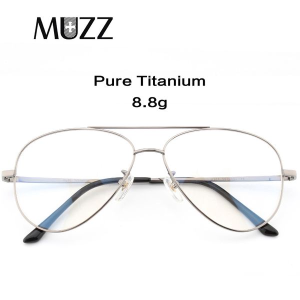

pure titanium prescription frame pilot men oversize eye glasses frame optical myopia eyeglasses high-quality for women, Black