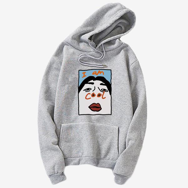 

hot 2020 осени зима горячие стиль cool распечатать толстовка женского hoodie креативного топ, Black