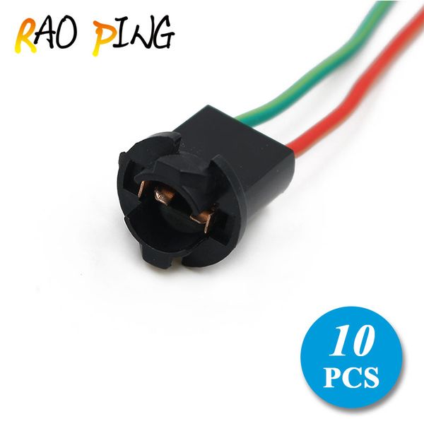 

raoping 10pcs t10 w5w 168 194 lamp holder socket smd led wedge light base holder