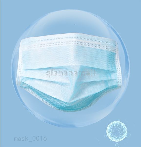 

синий одноразовый h 1шт маска для лица 3ply маски с удобной ушной петлей дышащий mascherine non сплетенный рот крышка для личного домашнего