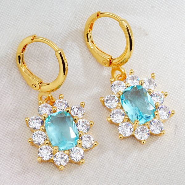 

classic gold длинные серьги овальный цирконий кристалл мотаться серьги для женщин 6 цветов, Silver