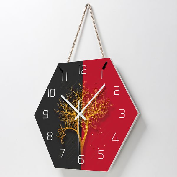 

mediterranean style big clock wall watch modern design fantastic gold tree art for office reception room decor wall clocks