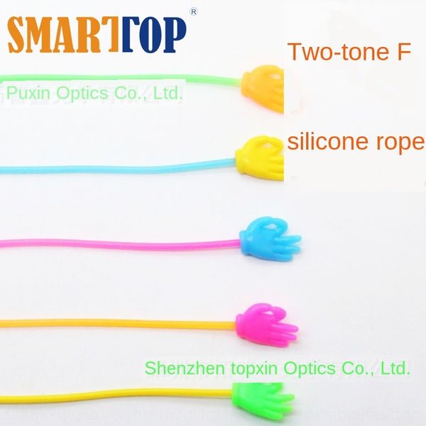 

silicone accessory long rope cartoon silicone glasses rope children's popular candy color glasses accessories
