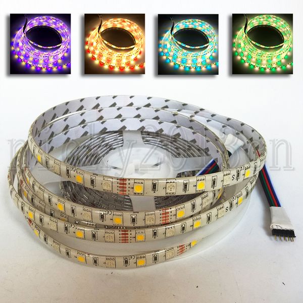 12V 5050 rgbw rgbww led tira flexível fita clara fita cct ip65 resina epóxi à prova d'água 60LEDS/m Múltiplo de cor rgb branco quente