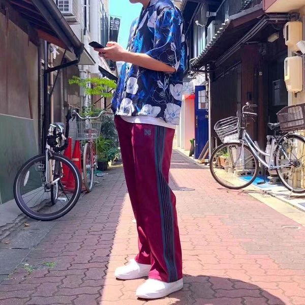 

19ss pants embroidered butterfly slide trousers fashion pants men and women designer pants hfwpkz098, Black