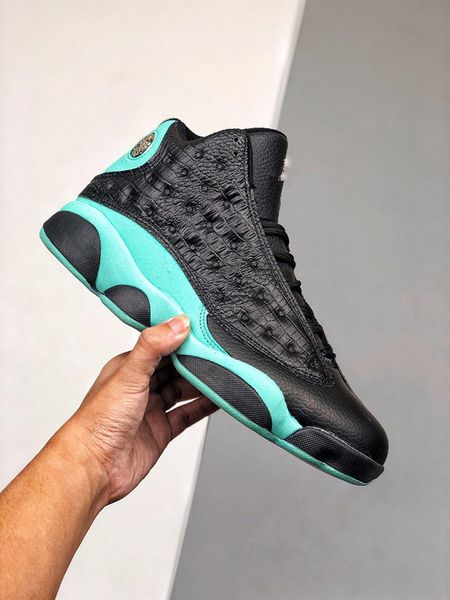 

2020 new 13 reverse he got game island green bred chicago flint men basketball shoes 13s melo dmp playoff hyper royal sneakers with box, Black