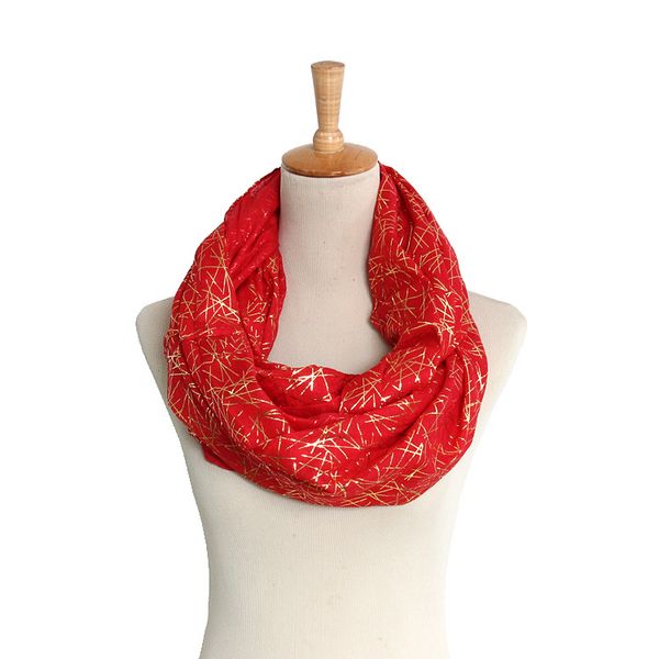 

new fashion cotton striped scarves bronzing circle loop women infinity scarf voile snood for ladies shawl decorative neck sets, Blue;gray