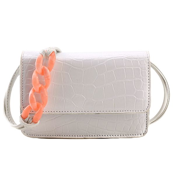 

asds-acrylic chain shoulder bags women individuality women bags female acrylic shoulder strap messenger ba