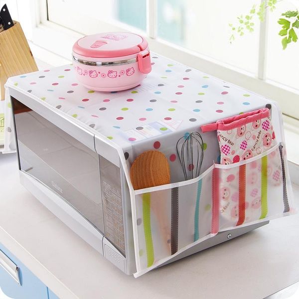 

saideng exquisite microwave oven cover with 2 pockets waterproof greaseproof oven cover-25