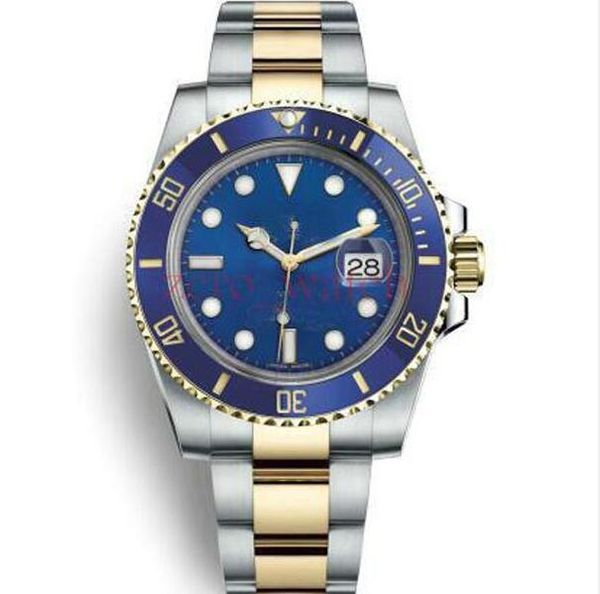 

2021watches business automatic mechanical quality watch ceramic bezel black dial luminous stainless pointersteel master wristwatches, Slivery;brown