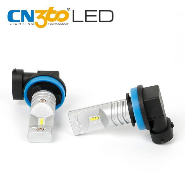 

cn360 2pcs h11 760lumens супер яркого белый 6000k автомобиль светодиодных ламп противотуманная фара 2018 последнее прибытие