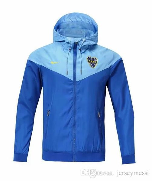 

лучшие boca футбол куртка 1819 boca куртка с капюшоном спортивная boca обучение футбол ветровка, Black