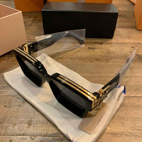 

wholesale- millionaire m96006wn sunglasses full frame vintage designer sunglasses for men shiny gold logo sell gold plated 96006, White;black