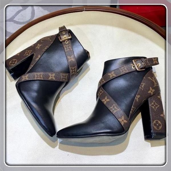 

Loui 13 vuitton 13 lv 2020 new laureate luxury women hoe boot fa hion winter boot new warm ankle boot women ize 35 40, Black