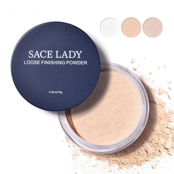 

sace lady 3 colors face loose powder 10g matte finish transparent setting powder professional translucent makeup oil-control foundation