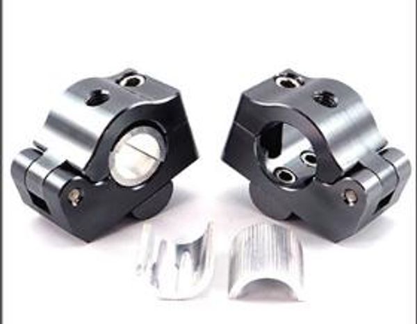 

pair 1 universal motorcycle grom fat modified handle bar mounts 28mm gray