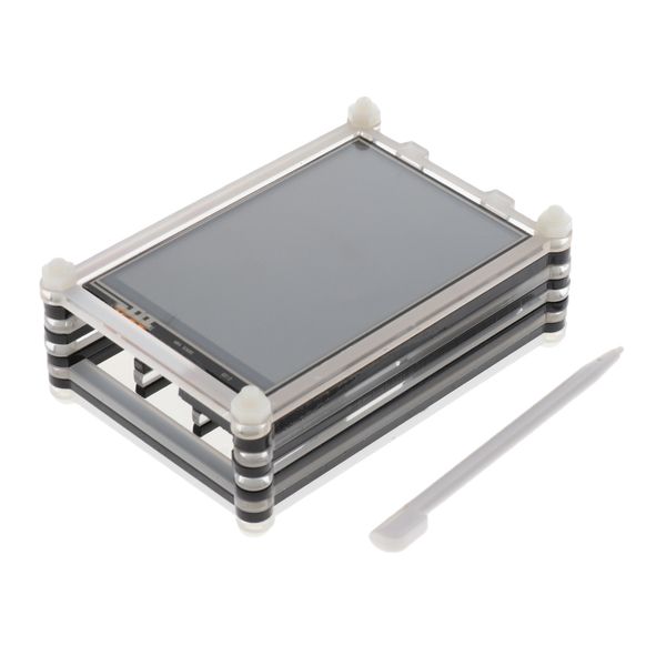 

3.5'' touch screen tft lcd panel module shield 320*480&case for raspberry pi