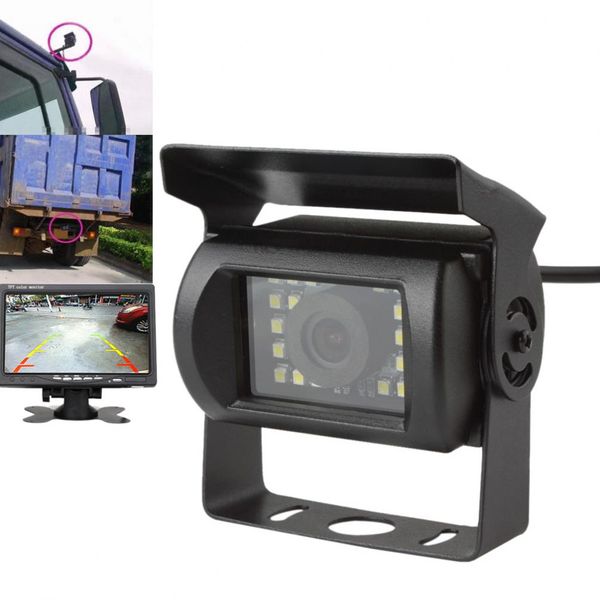 Freeshipping auto impermeabile e anti-shock LED vista posteriore visione notturna camion autobus furgone telecamera di backup