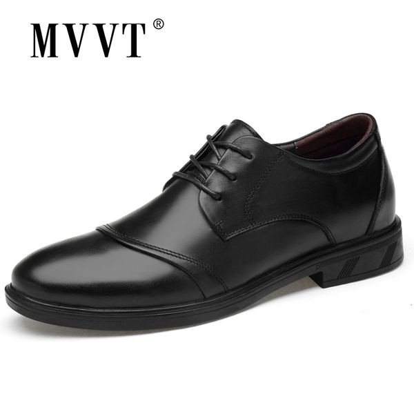 

natural genuine leather shoes men formal shoes business heighten men oxfords leather dress flats business, Black