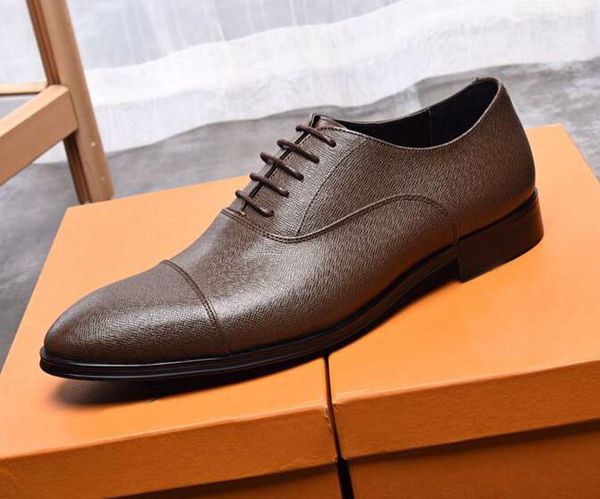 

original box] brand new louise casual business leather mens dress drive cow leather walk shoes alice0905 size 38-45, Black
