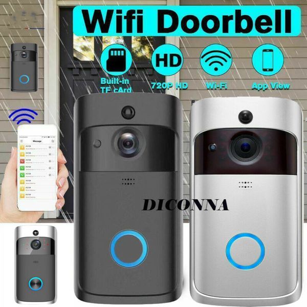 Smart WiFi Doorbell Camera Video Wireless Door Bell CCTV Chime Phone APP USA ^