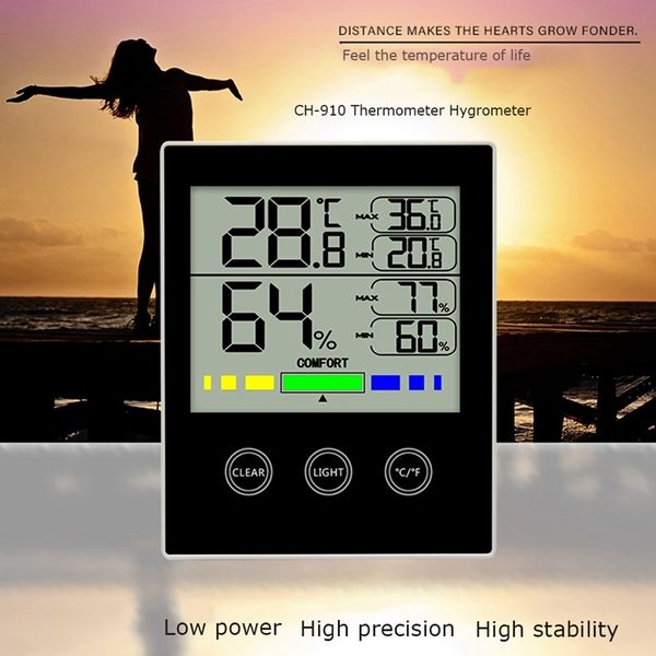 

цифровой гигрометр термометр крытый точная влажность и датчик температуры индикатор с нажмите lcd подсветка влажность moni