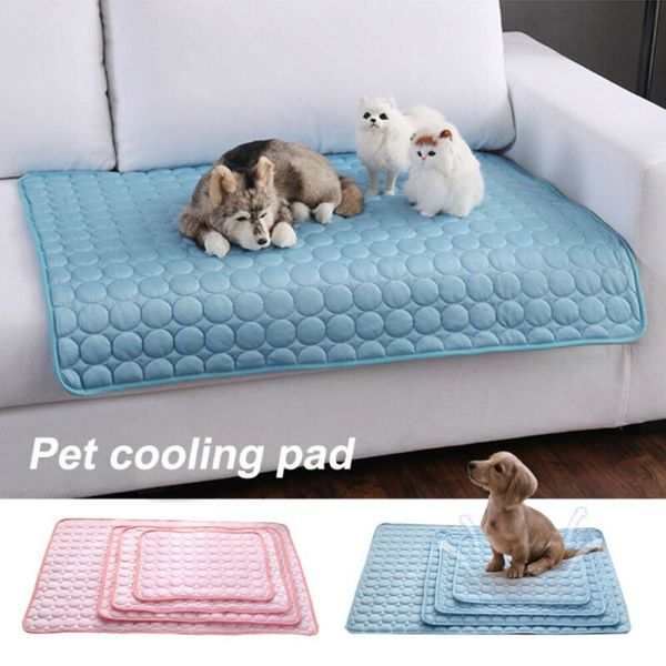 

Summer Pet Puppy Dog Cat Cooling Gel Mat Bed Heat Relief Non Toxic Cushion Pad S M L