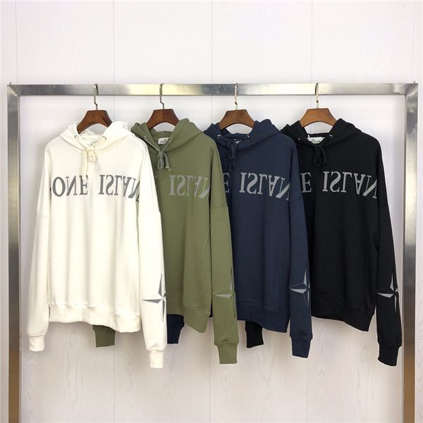 

19fw luxurious brand design compass chest letters embroidery sweater hoodies men women fashion casual streetwear sweatshirts outdoor shirts, Gray;blue