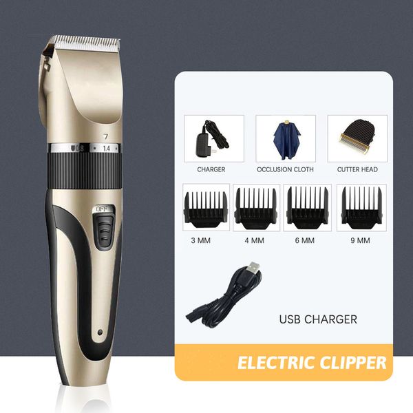 

professional electric hair clipper rechargeable beard razor men electric cordless hair trimmers hair cutting machine trimer cutter
