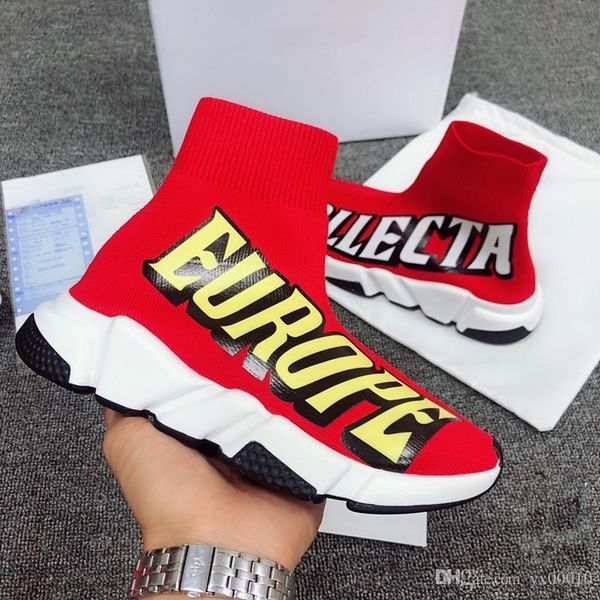 

mens bl luxury designer fashion shoes for women men speed trainer black red triple black flat fashion socks boots mens bll1801026017