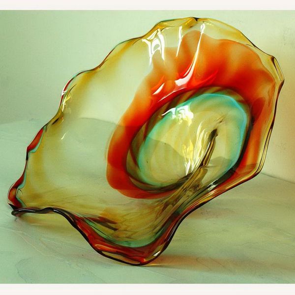 

chain hanging plates wall art hand blown murano glass elegant tiffany stained light for home and l