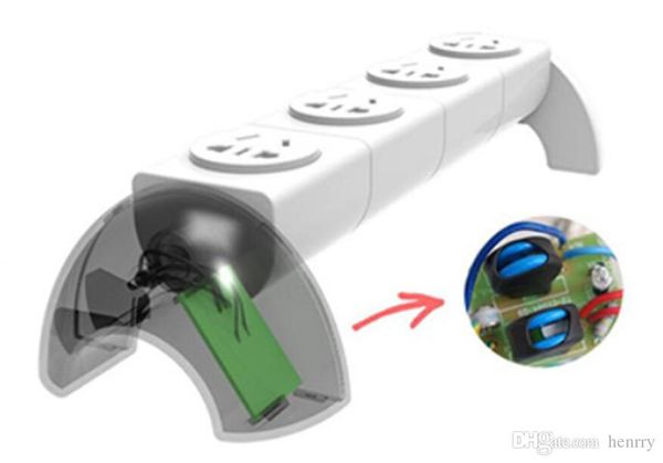 

Hou ehold appliance 360 degree rotation quadruple ocket removable module ocket anti lightning urge international 3c certification plug