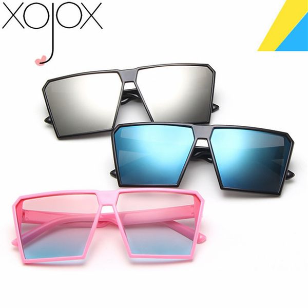 

xojox oversize square kids sunglasses girls baby boys festival personality sunglasses uv400 glasses children, White;black