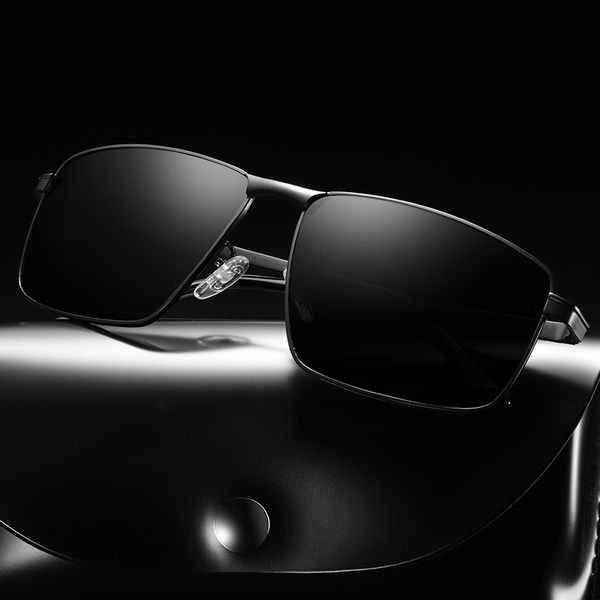 

new men's polarized driving sunglasses can be customized logo, White;black