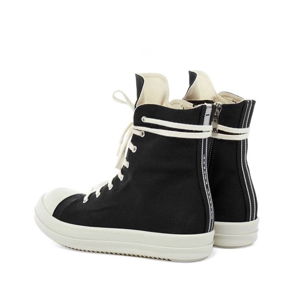 

20ss main line behind letter embroidery high street hip hop canvas boots quality shoes new, Black