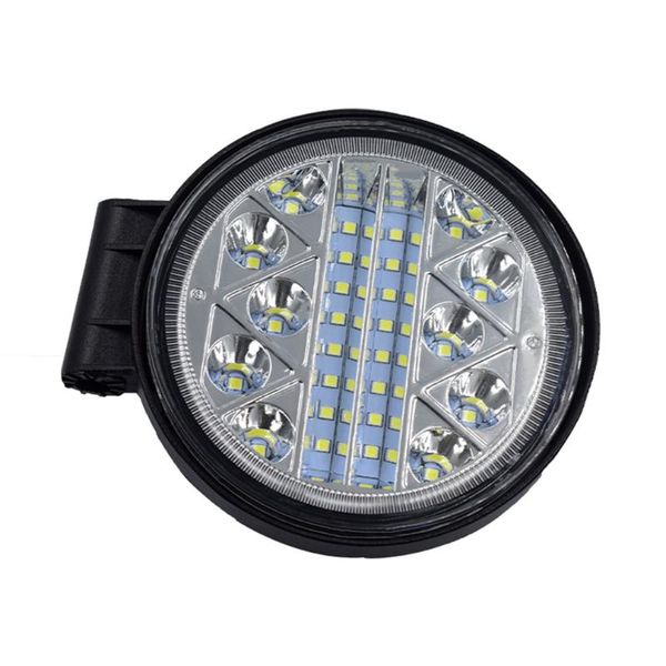 

1 pc 102w round white light off-road vehicle modified roof light plastic + glass stable performance lighting lights