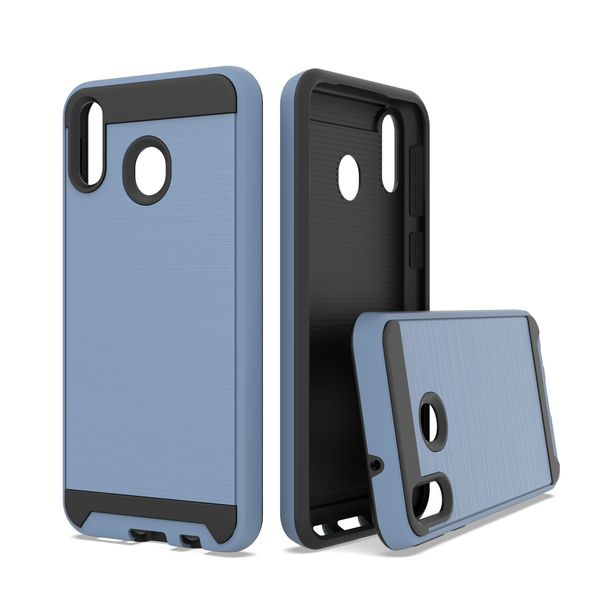 

2 in 1 tpu+pc hybrid defender slim armor brushed case cover for samsung galaxy a10s a20s shockproof shell