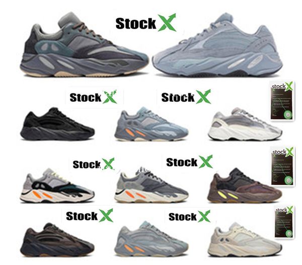 

with box new kanye west 700 v2 static 3m mauve inertia 700s wave runner mens running shoes for men women solid grey sports sneakers 4
