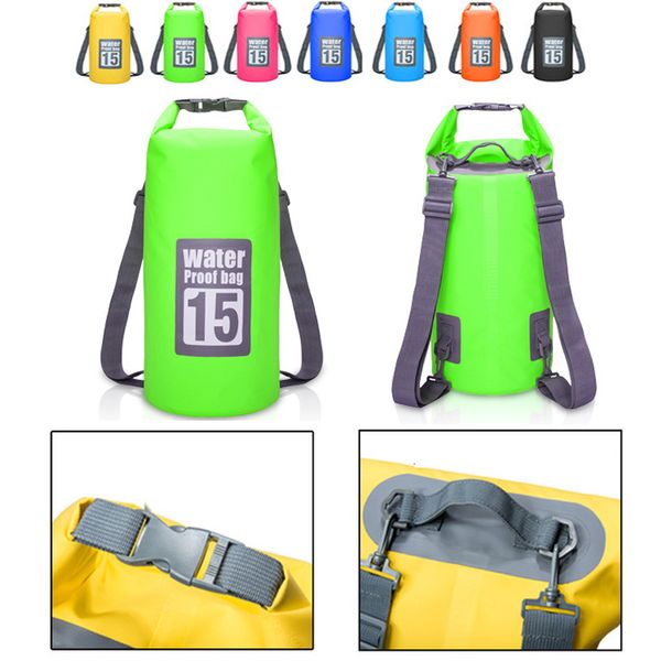 

5l 10l 15l 20l outdoor trekking bag double shoulder strap swimming waterproof outdoor sport swimming bags travel kit backpack