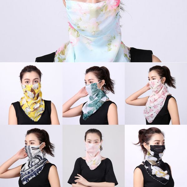 

14g9g cycling face scarf ice silk summer mask anti-uv anti-sweat breathable running sun protection sports scarf face mask, Black