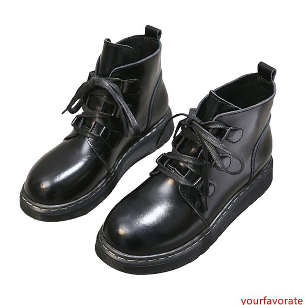 

2019 winter martin boots for women black white brown fashion leather shoes ankle booties sneakers size 36-40