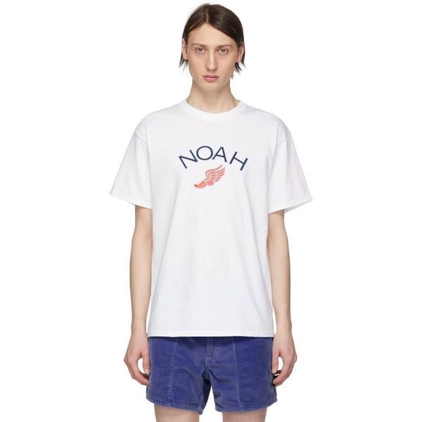 

19ss noah nyc winged foot logo tee cotton tee logo printed solid shirt long sleeve t-shirts fashion hftttx112, White;black